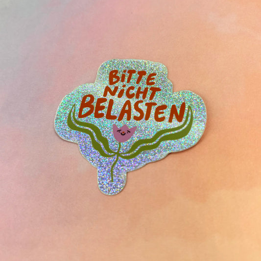 Belasten Glitzer Sticker