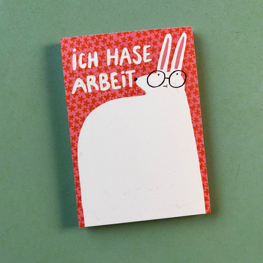 Ich Hase Arbeit Block