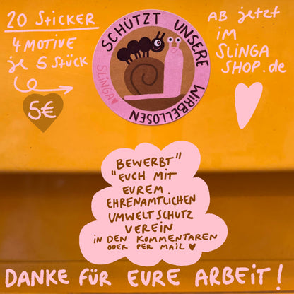 Schützt unsere Umwelt Sticker Set
