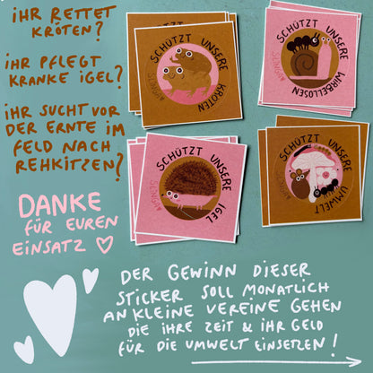 Schützt unsere Umwelt Sticker Set