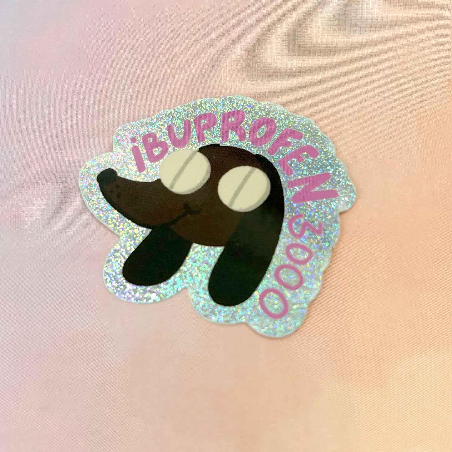 Ibuprofen3000 Glitzer Sticker