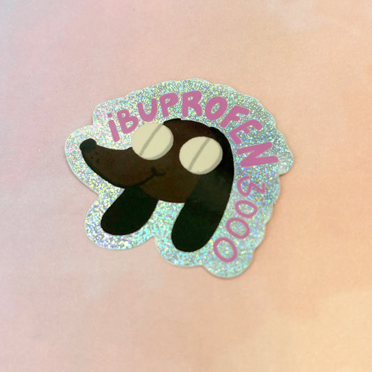 Ibuprofen3000 Glitzer Sticker
