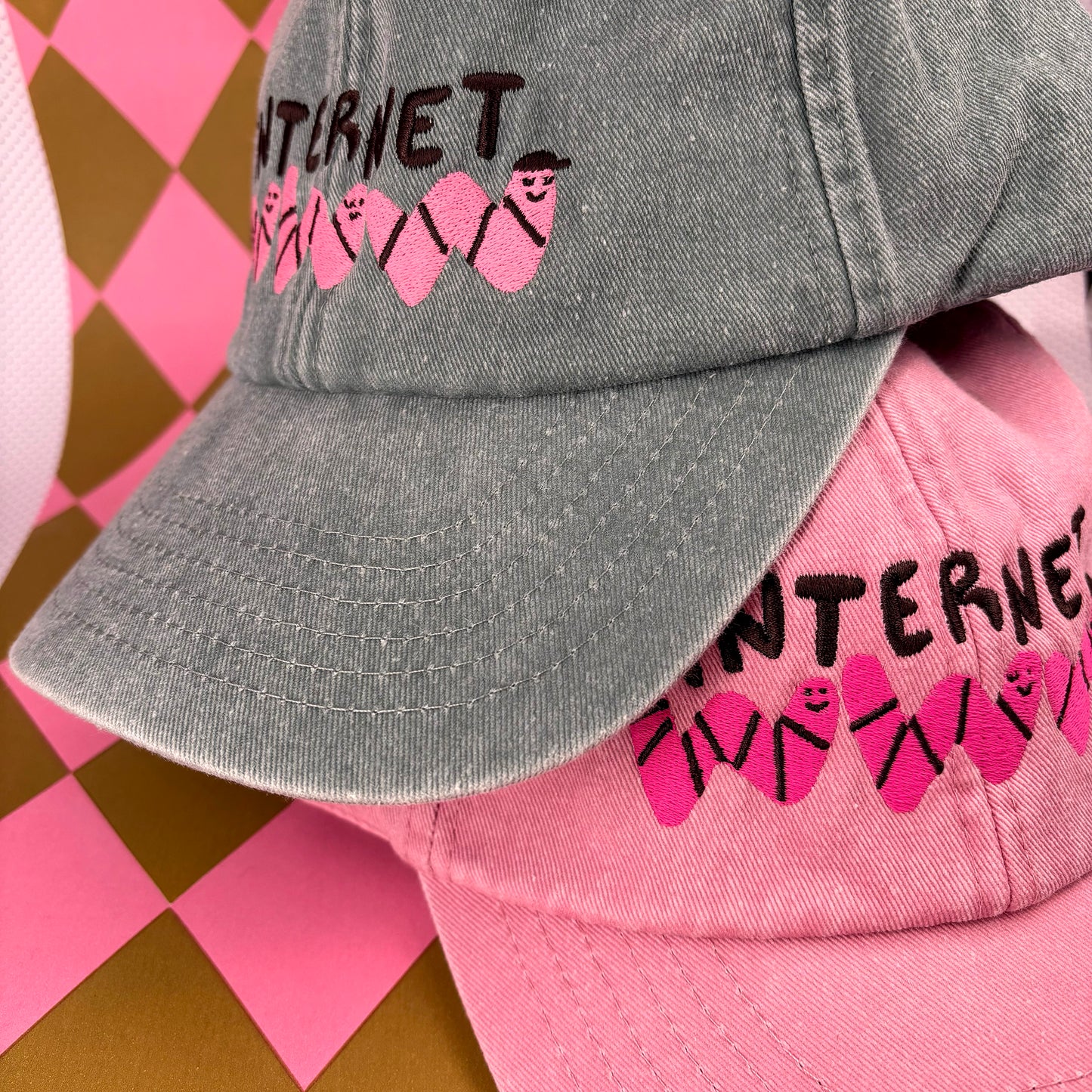 Cap Internetwurm Rosa