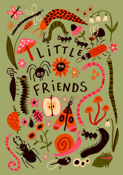 Silly Little Friends Print