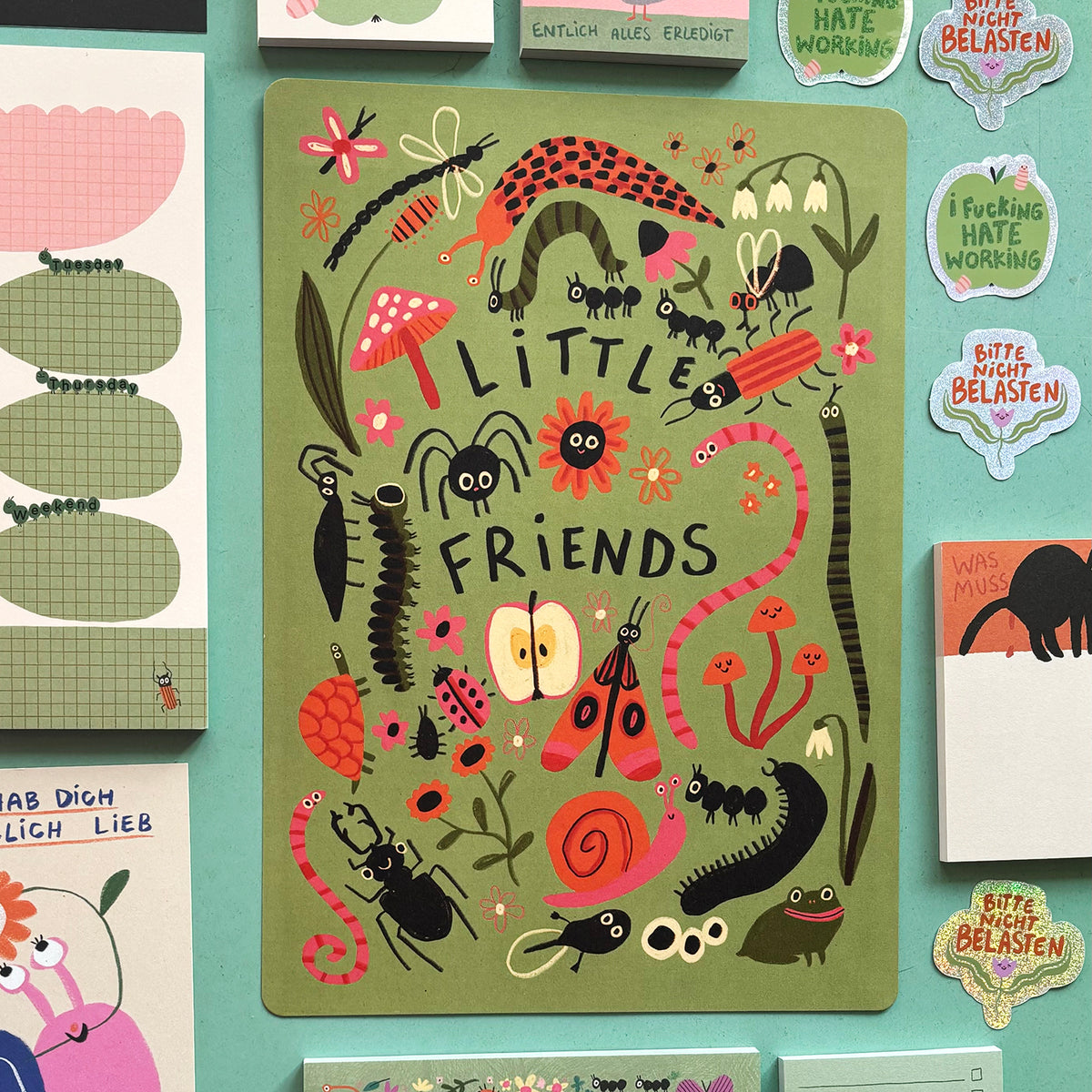 Silly Little Friends Print