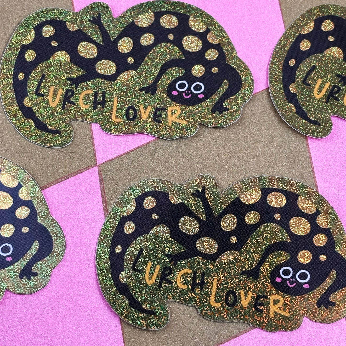 Lurchlover Glitzer Sticker