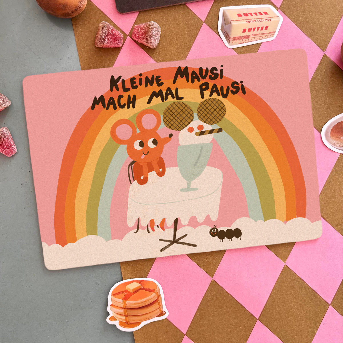 Frühstücksbrettchen Mausi Pausi
