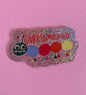 Overstimulated Glitzer Sticker