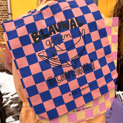 Blauwal gegen Blauwahl Beutel