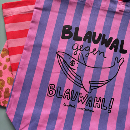 Blauwal gegen Blauwahl Beutel