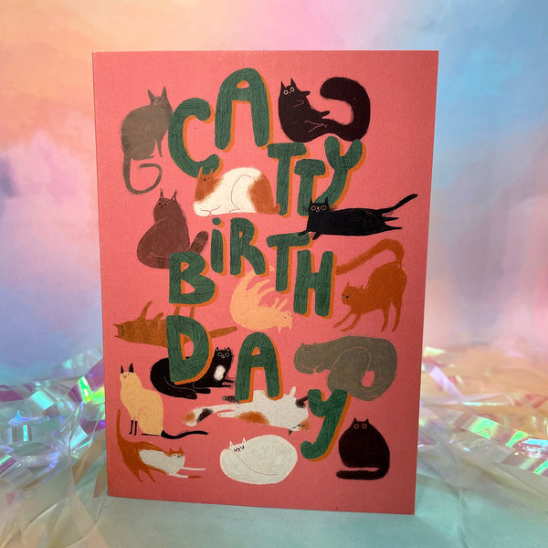 Klappkarte Catty Birthday