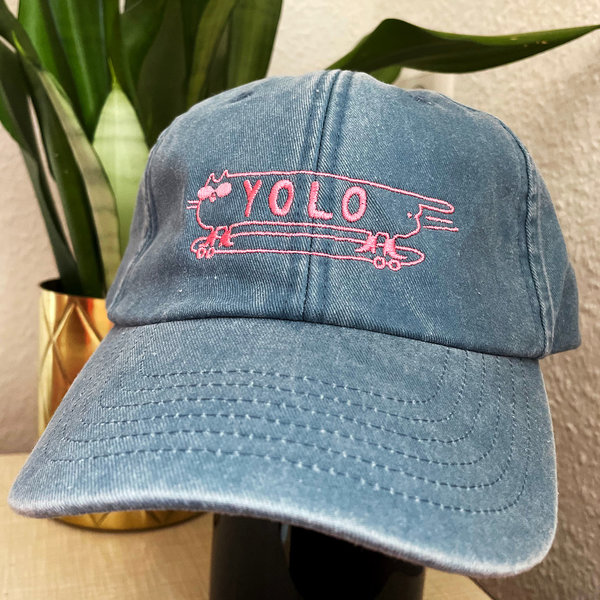 Cap YOLO Jeans/Pink