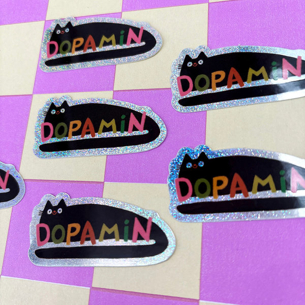 Dopamin Glitzer Sticker